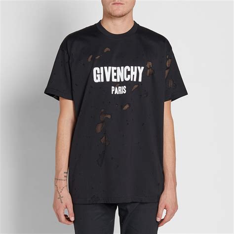 t shirt givenchy destroyed 2017|Givenchy 2017 Destroyed Logo T.